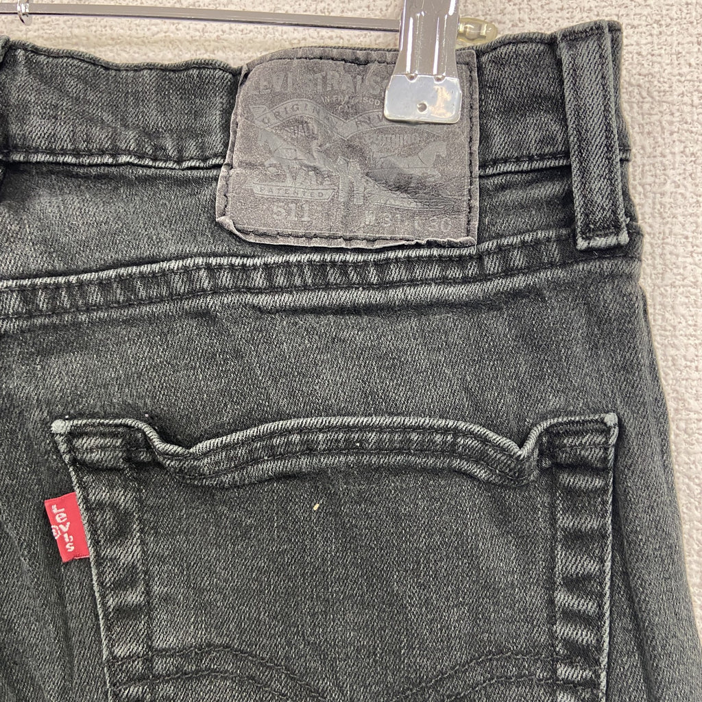 Levi’s　リーバイス　511　ブラックデニムパンツ/ジーンズ　ジップフライ　黒　ブラック　W31サイズ　古着