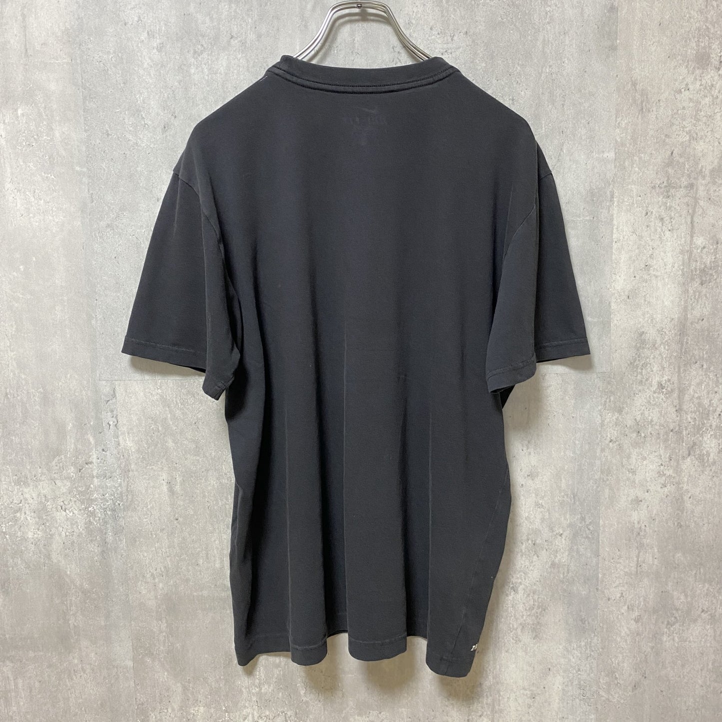 古着 used　NIKE　ナイキ　半袖クルーネックロゴプリントTシャツ　黒　ブラック　DRY FIT　スポーティー　Lサイズ