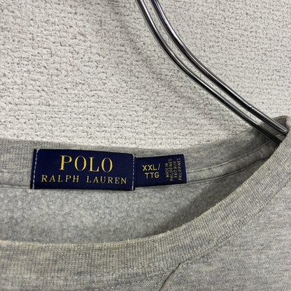 POLO RALPH LAUREN　ポロ・ラルフローレン　スウェット/トレーナー　前V　灰色　グレー　XXLサイズ