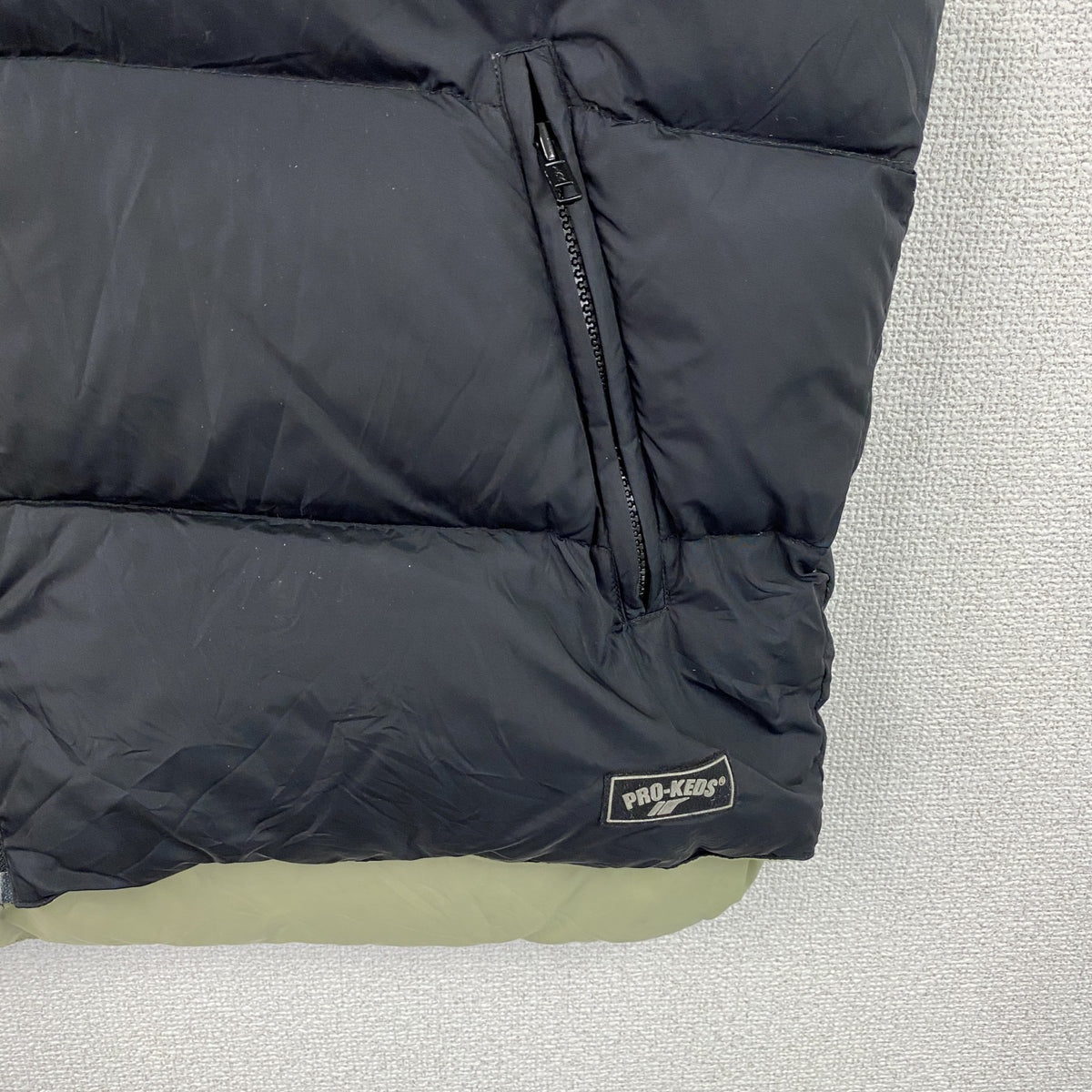 PRO-KEDS　プロケッズ　フルジップダウンベスト　黒　ブラック　3Lサイズ　古着