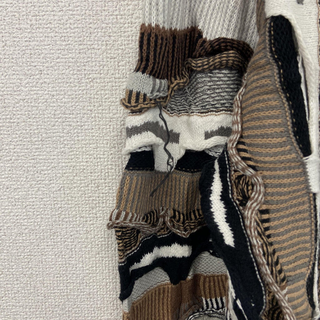 DANGERFIELD　COOGI風コットンニットセーター　3Dニット　ヴィンテージ　総柄　マルチカラー　Mサイズ　古着