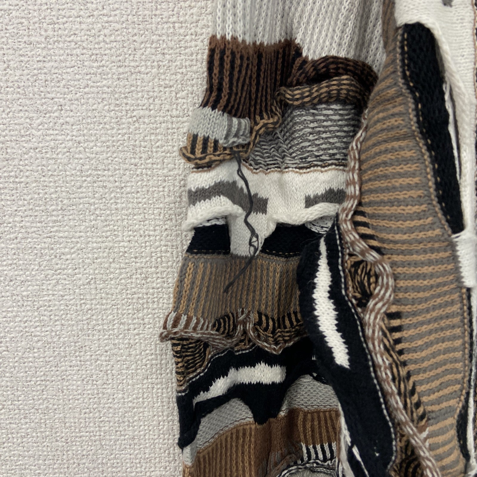 DANGERFIELD　COOGI風コットンニットセーター　3Dニット　ヴィンテージ　総柄　マルチカラー　Mサイズ　古着