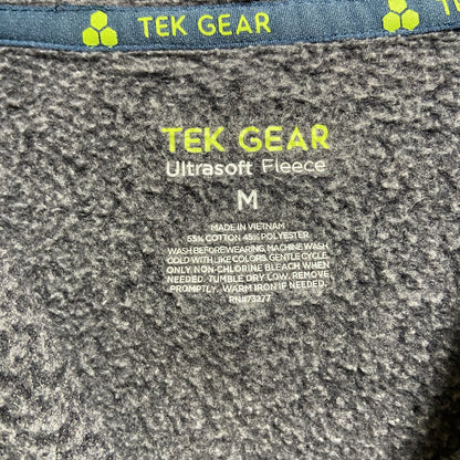 古着 used　TEKGEAR　長袖タイダイ柄デザインパーカー　フーディ　グレー　バイカラー　秋冬服　Mサイズ