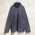 90s 00s OLD NAVY オールドネイビー　長袖ハーフジップフリースジャケット　グレー　灰色　レトロ　XLサイズ　　ヴィンテージ　古着