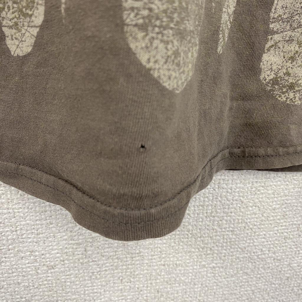 半袖プリントTシャツ　茶色　ブラウン　Mサイズ　古着