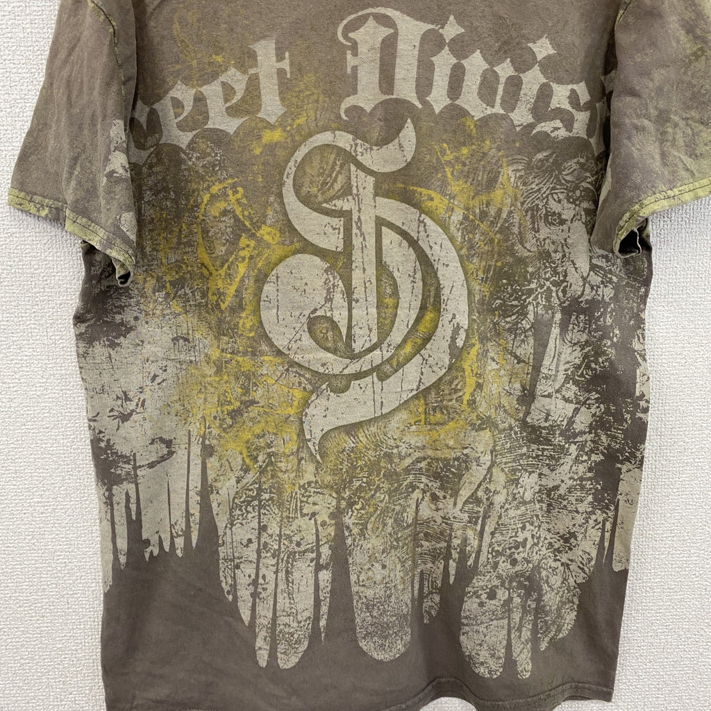 半袖プリントTシャツ　茶色　ブラウン　Mサイズ　古着