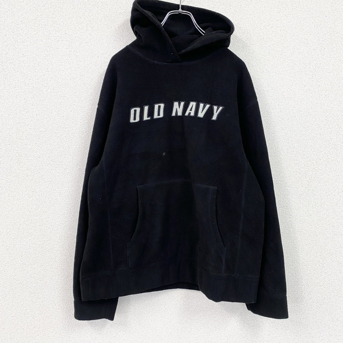 00s　OLD NAVY　オールドネイビー　フリースパーカー/フーディー　ヴィンテージ　黒　ブラック　Lサイズ　古着