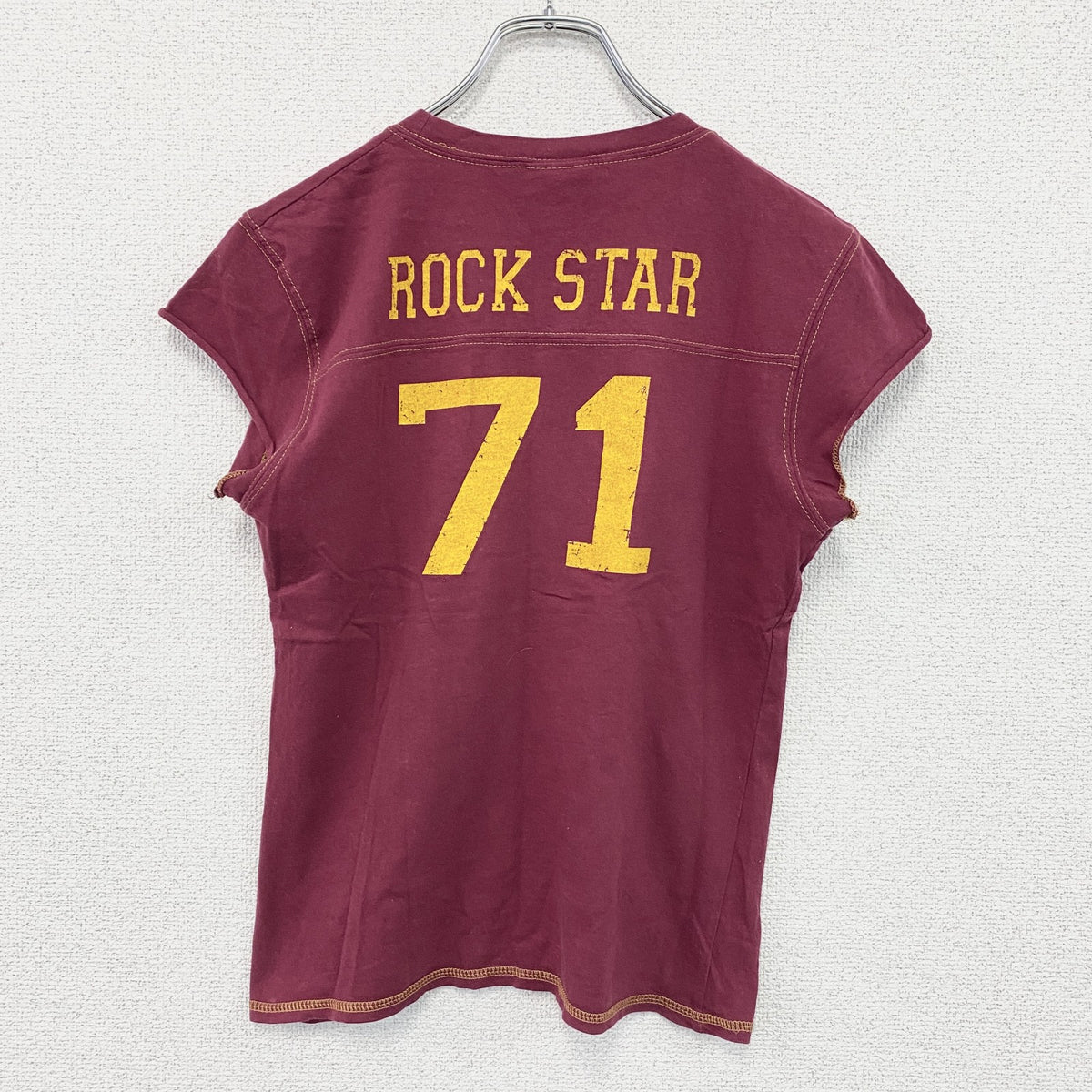 Hard Rock cafe　ハードロックカフェ　半袖プリントTシャツ　ボルドー　Lサイズ　古着