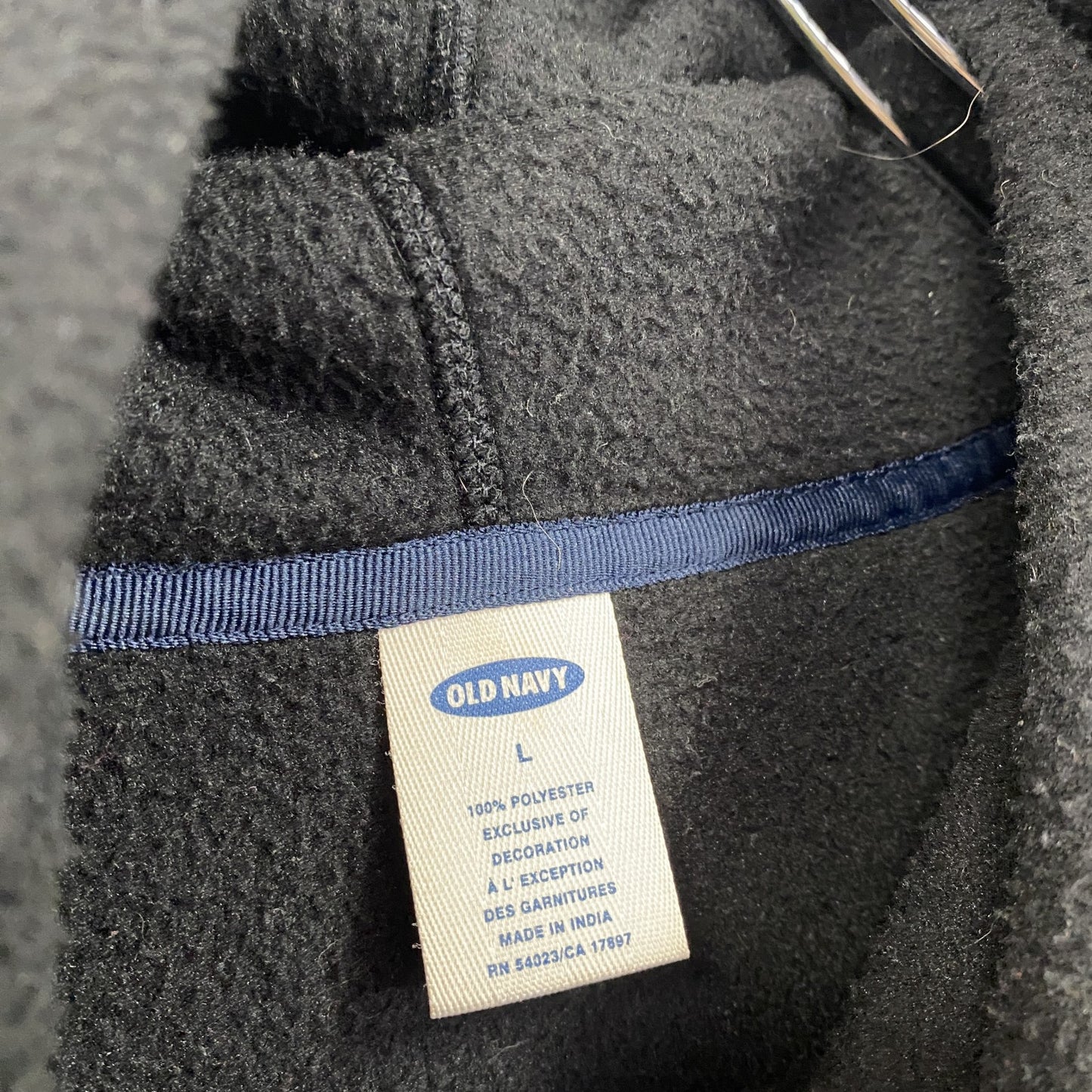 00s　OLD NAVY　オールドネイビー　フリースパーカー/フーディー　ヴィンテージ　黒　ブラック　Lサイズ