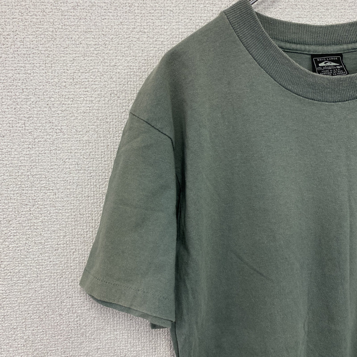 Quiksilver　クイックシルバー　半袖プリントTシャツ　緑　グリーン　Lサイズ　古着