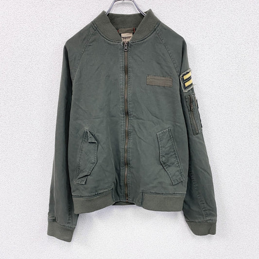 TRUE CRAFT　MA-1タイプ　ブルゾン　ミリタリージャケット　　カーキ　Mサイズ　