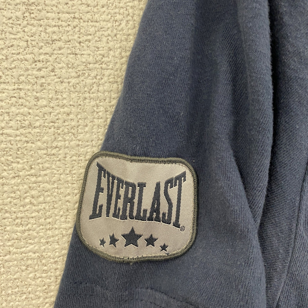 EVERLAST　半袖プリントTシャツ　紺　ネイビー　Lサイズ　古着