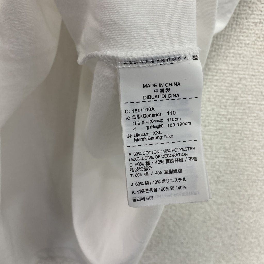 NIKE　ナイキ　DRI-FIT　半袖プリントTシャツ　白　ホワイト　2XLサイズ　古着