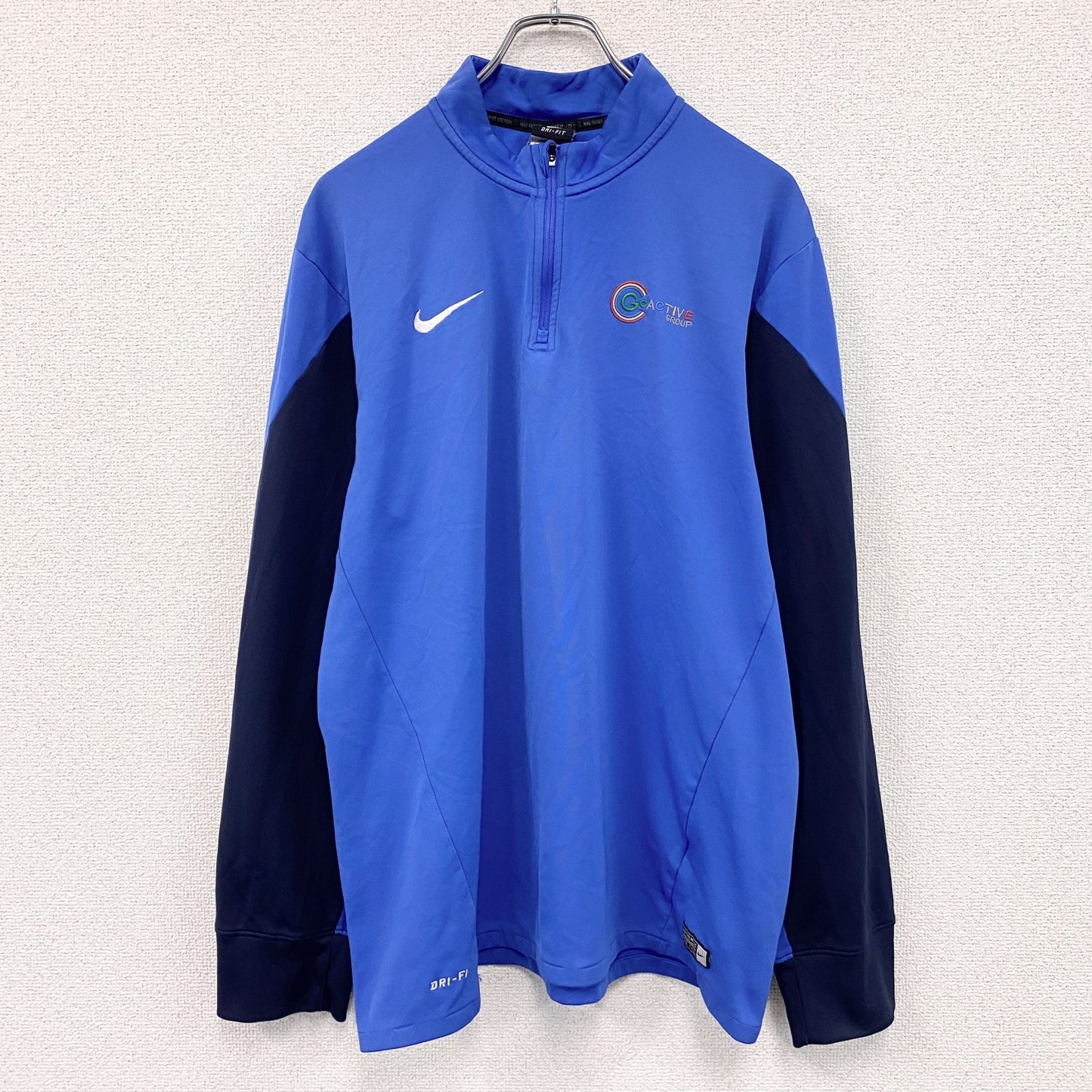 NIKE　ナイキ　DRI‐FIT　ハーフジップトラックジャケット/ジャージ　青　ブルー　Lサイズ