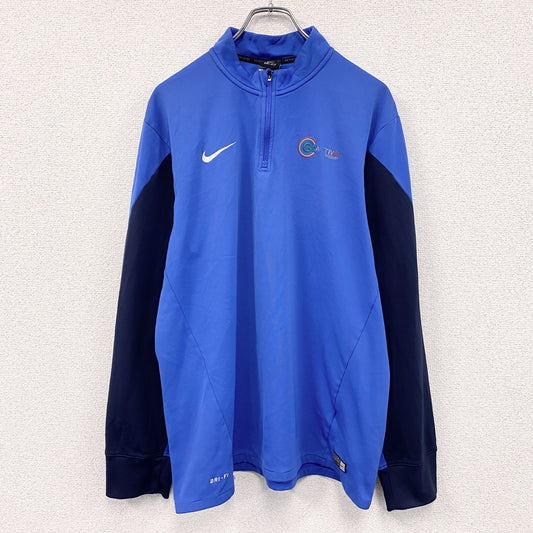 NIKE　ナイキ　DRI‐FIT　ハーフジップトラックジャケット/ジャージ　青　ブルー　Lサイズ