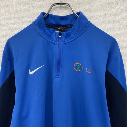 NIKE　ナイキ　DRI‐FIT　ハーフジップトラックジャケット/ジャージ　青　ブルー　Lサイズ