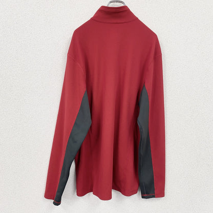 NIKE ACG　ナイキエーシージー　ハーフジッププルオーバーカットソー　赤　レッド　XLサイズ