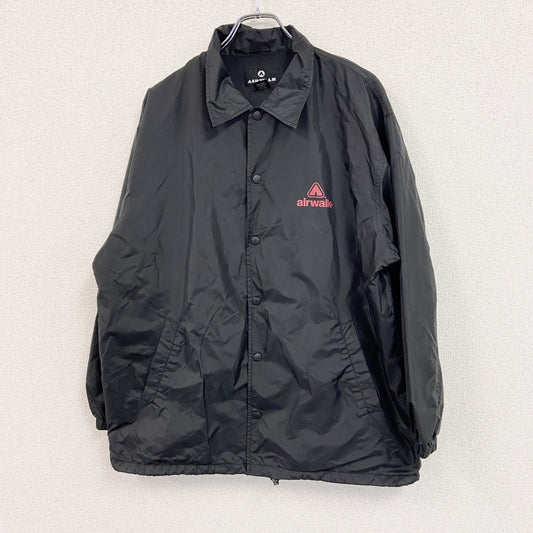 AIR WALK　エア ウォーク　ナイロンジャケット　シャツカラー　黒　ブラック　Mサイズ
