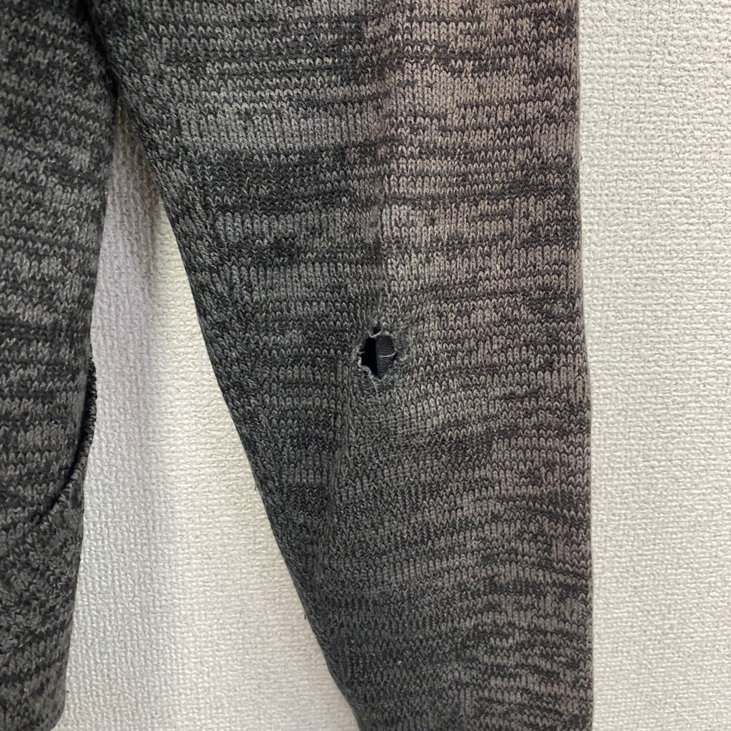 BILLABONG　ビラボン　フルジップアクリルニットパーカー/フーディー　ワンポイント　灰色　グレー　Sサイズ　古着