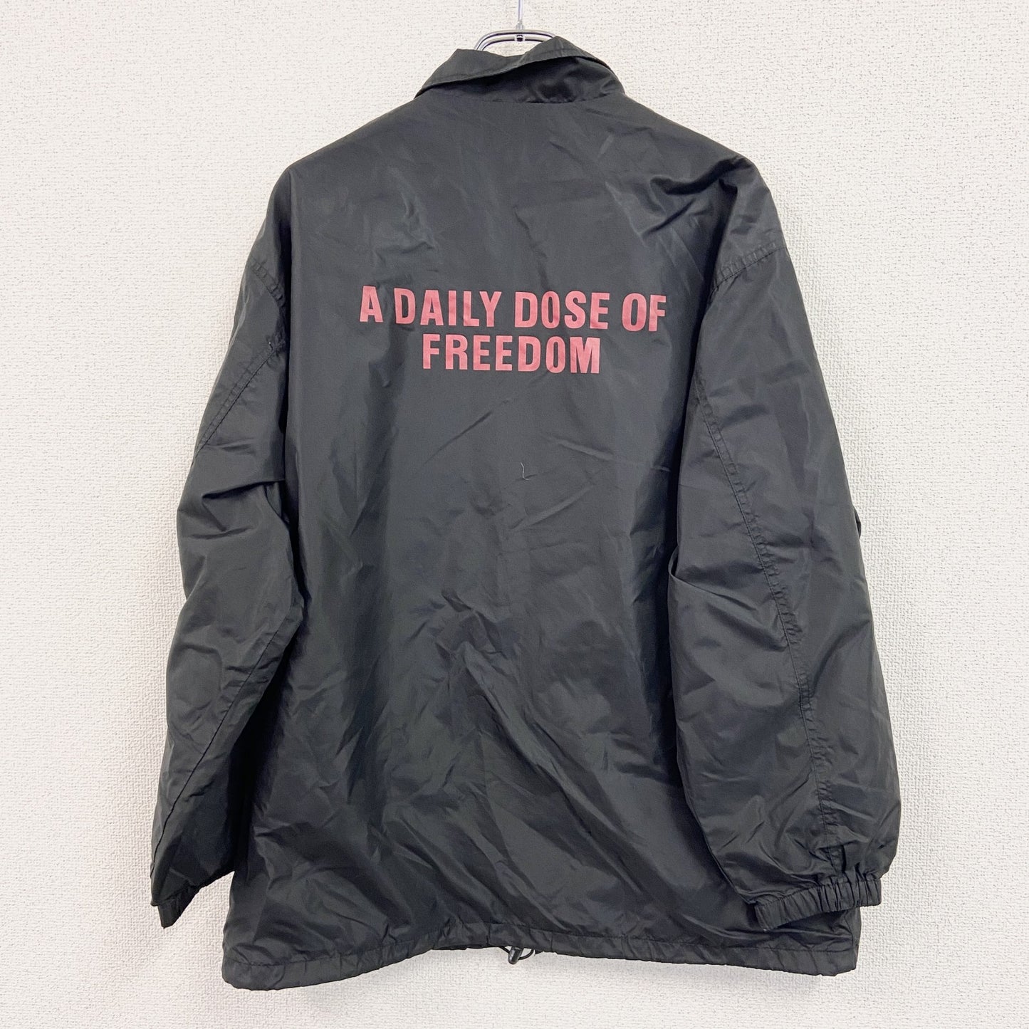 AIR WALK　エア ウォーク　ナイロンジャケット　シャツカラー　黒　ブラック　Mサイズ