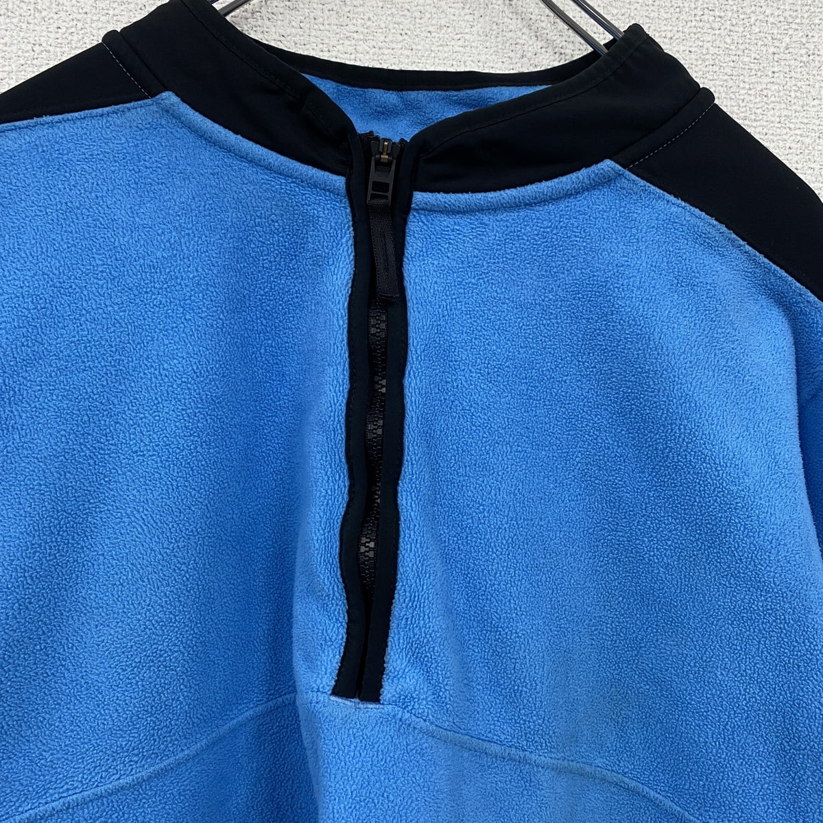 NIKE　ナイキ　ハーフジップフリースプルオーバージャケット/ボアジャケット　スウッシュ　水色　ブルー　XLサイズ　古着