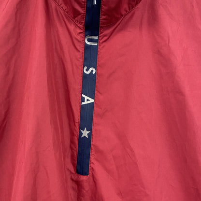 NIKE　ナイキ　ハーフジッププルオーバージャケット　赤　レッド　Sサイズ