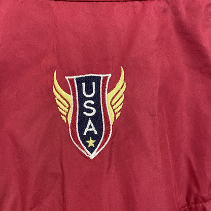 NIKE　ナイキ　ハーフジッププルオーバージャケット　赤　レッド　Sサイズ