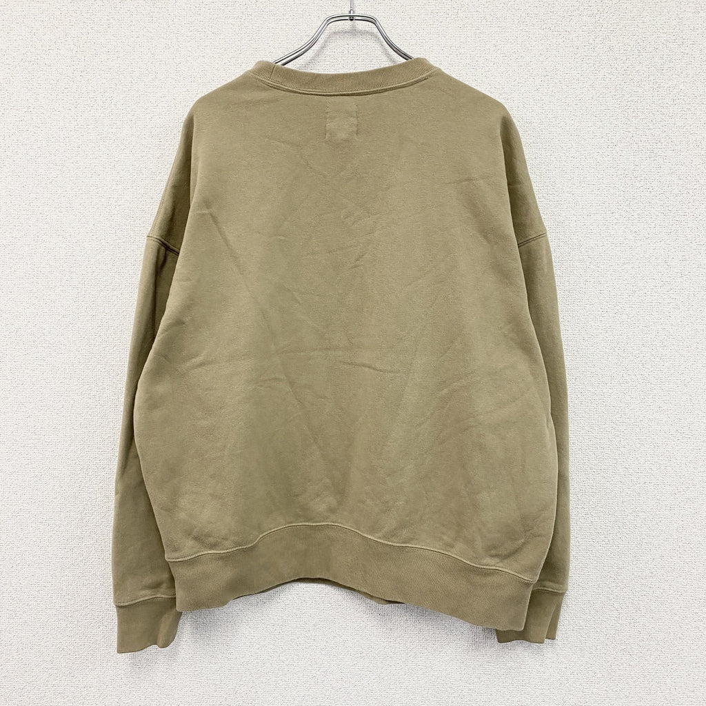 GAP　ギャップ　スウェット/トレーナー　前V　無地　ベージュ　Lサイズ　古着