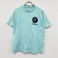90s　Softee　TEE JAYS　半袖プリントTシャツ　シングルステッチ　アーチプリント　ヴィンテージ　水色　ライトブルー　Mサイズ　古着