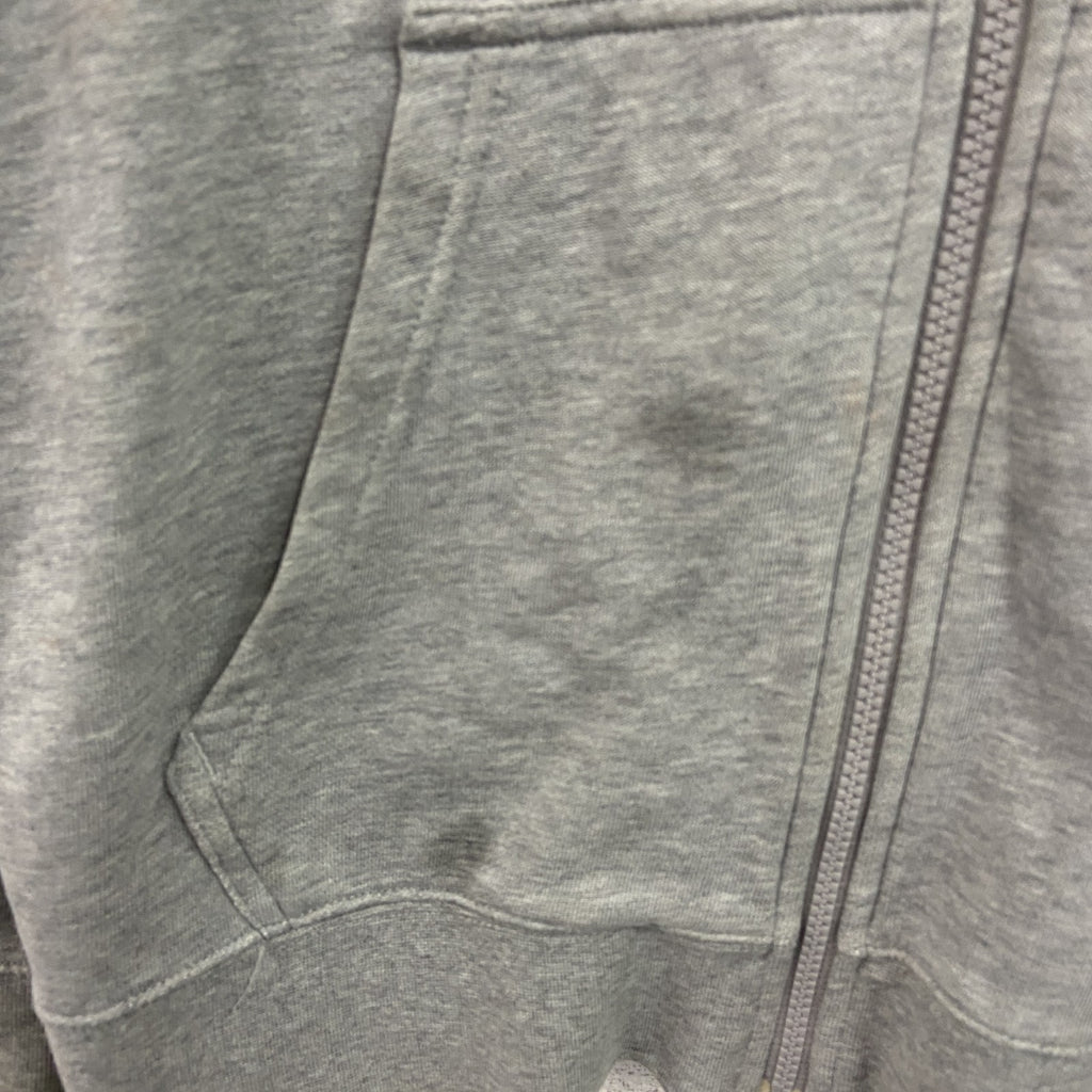 00s　NIKE　ナイキ　フルジップスウェットパーカー/フーディー　スウッシュ　ヴィンテージ　灰色　グレー　Lサイズ　古着