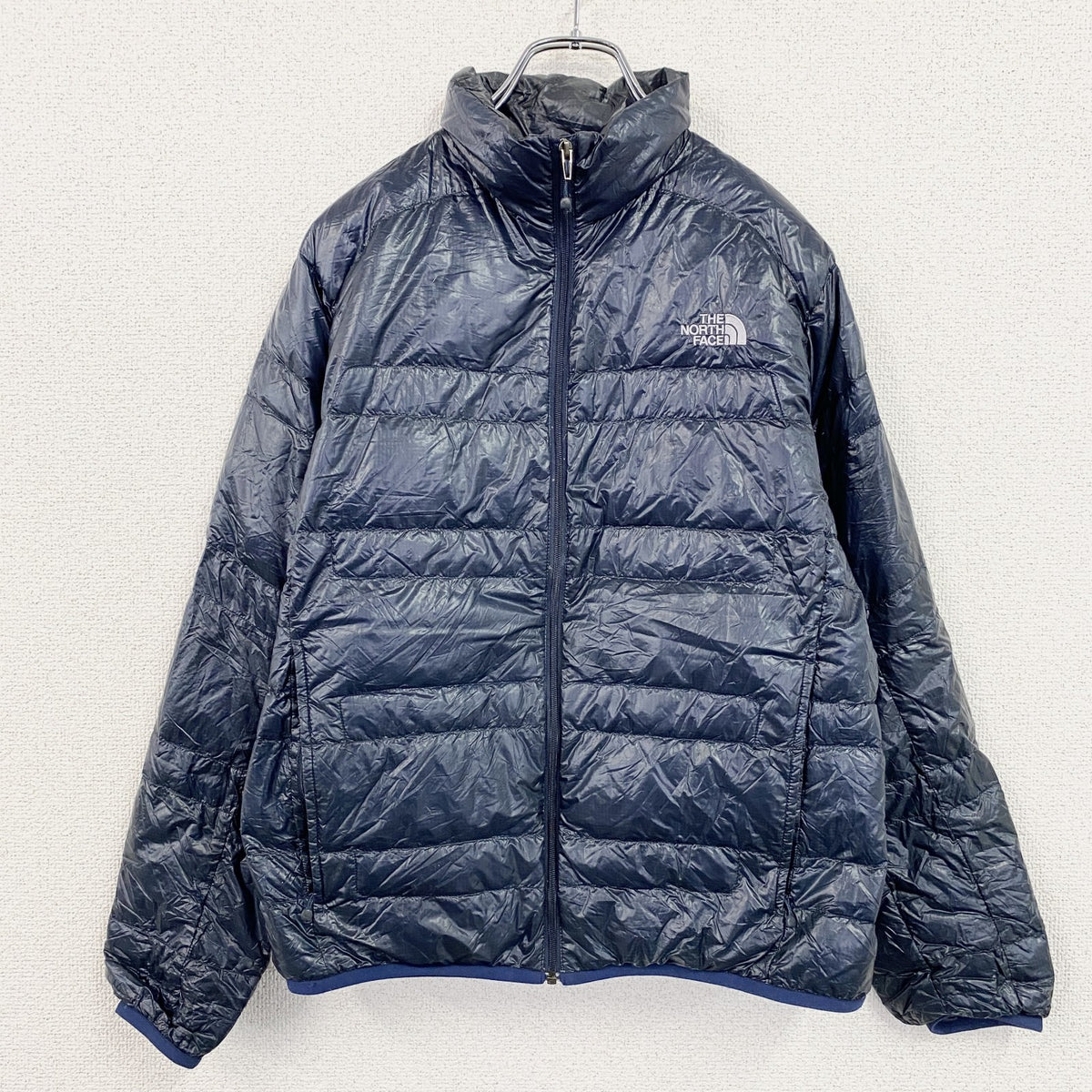 THE NORTH FACE　ザ・ノースフェイス　ライトヒートジャケット　ダウンジャケット　紺　ネイビー　Lサイズ　古着