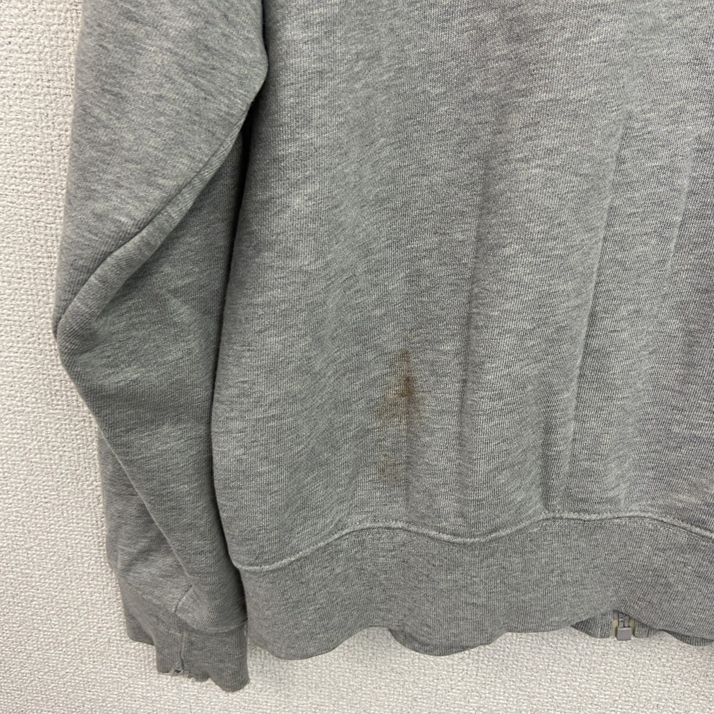 NIKE　ナイキ　フルジップスウェットパーカー/フーディー　スウッシュ　灰色　グレー　Lサイズ