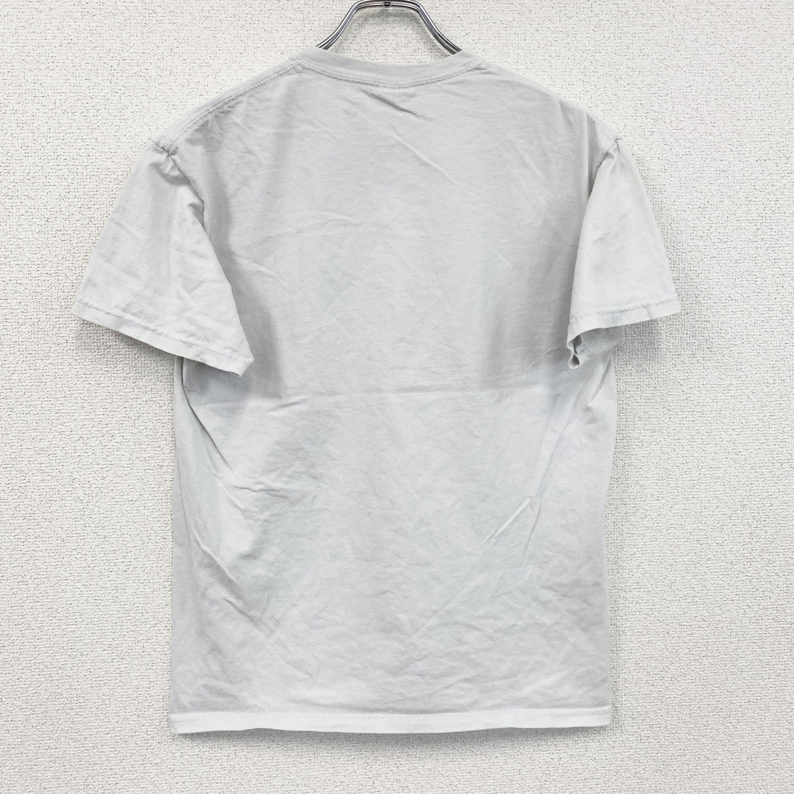 GILDAN　ギルダン　半袖プリントTシャツ　resistance　クルーネック　白　ホワイト　Mサイズ　古着