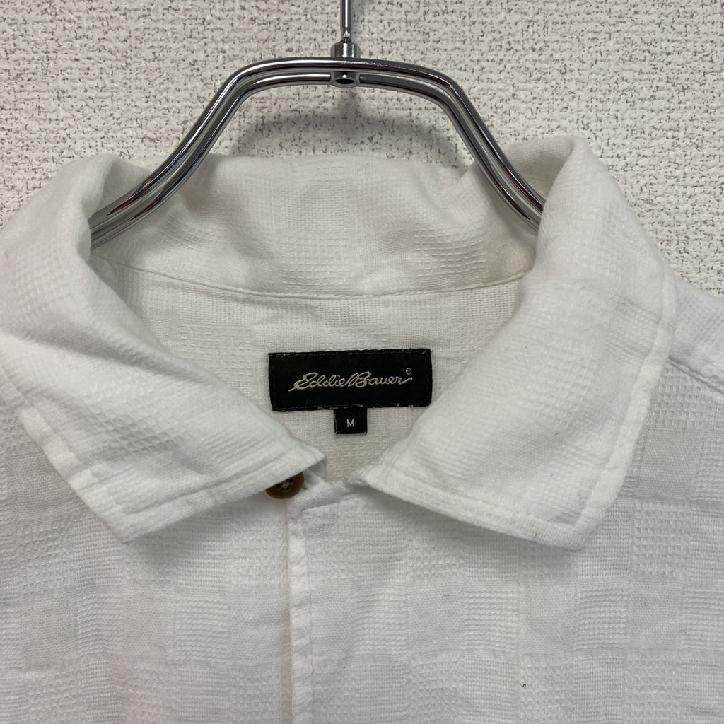 Eddie Bauer　エディーバウアー　半袖シャツ　白　ホワイト　Mサイズ　古着