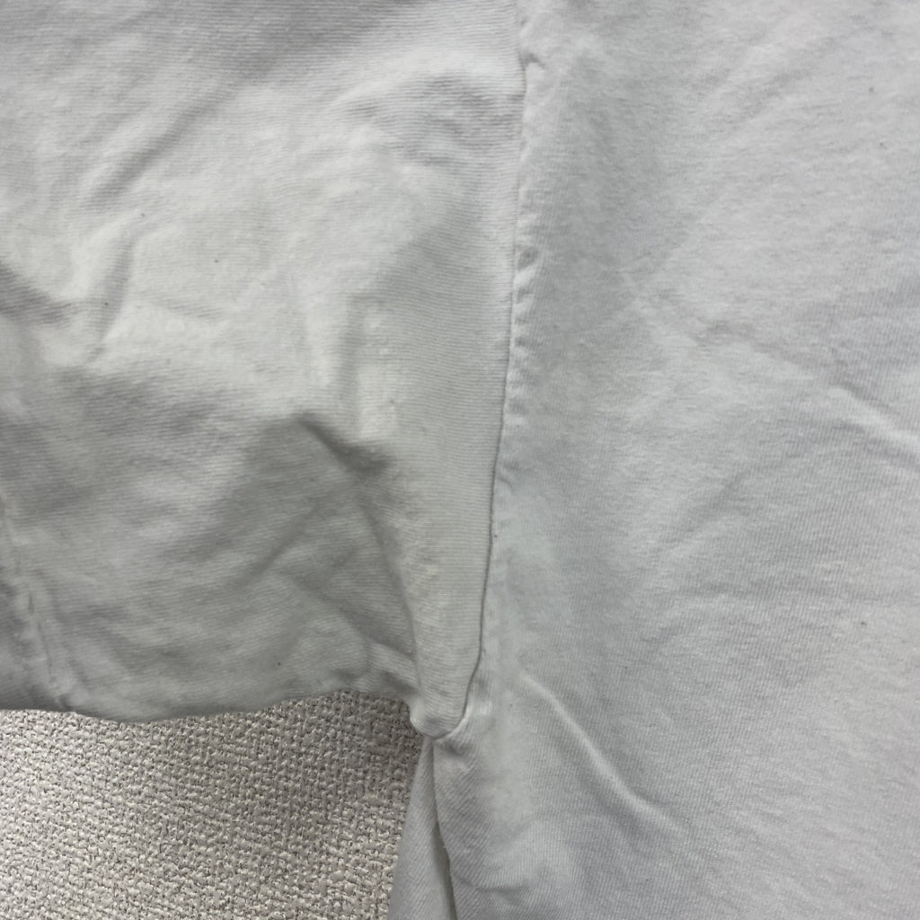 GILDAN　ギルダン　半袖プリントTシャツ　resistance　クルーネック　白　ホワイト　Mサイズ　古着