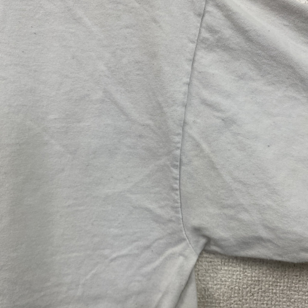 GILDAN　ギルダン　半袖プリントTシャツ　resistance　クルーネック　白　ホワイト　Mサイズ　古着
