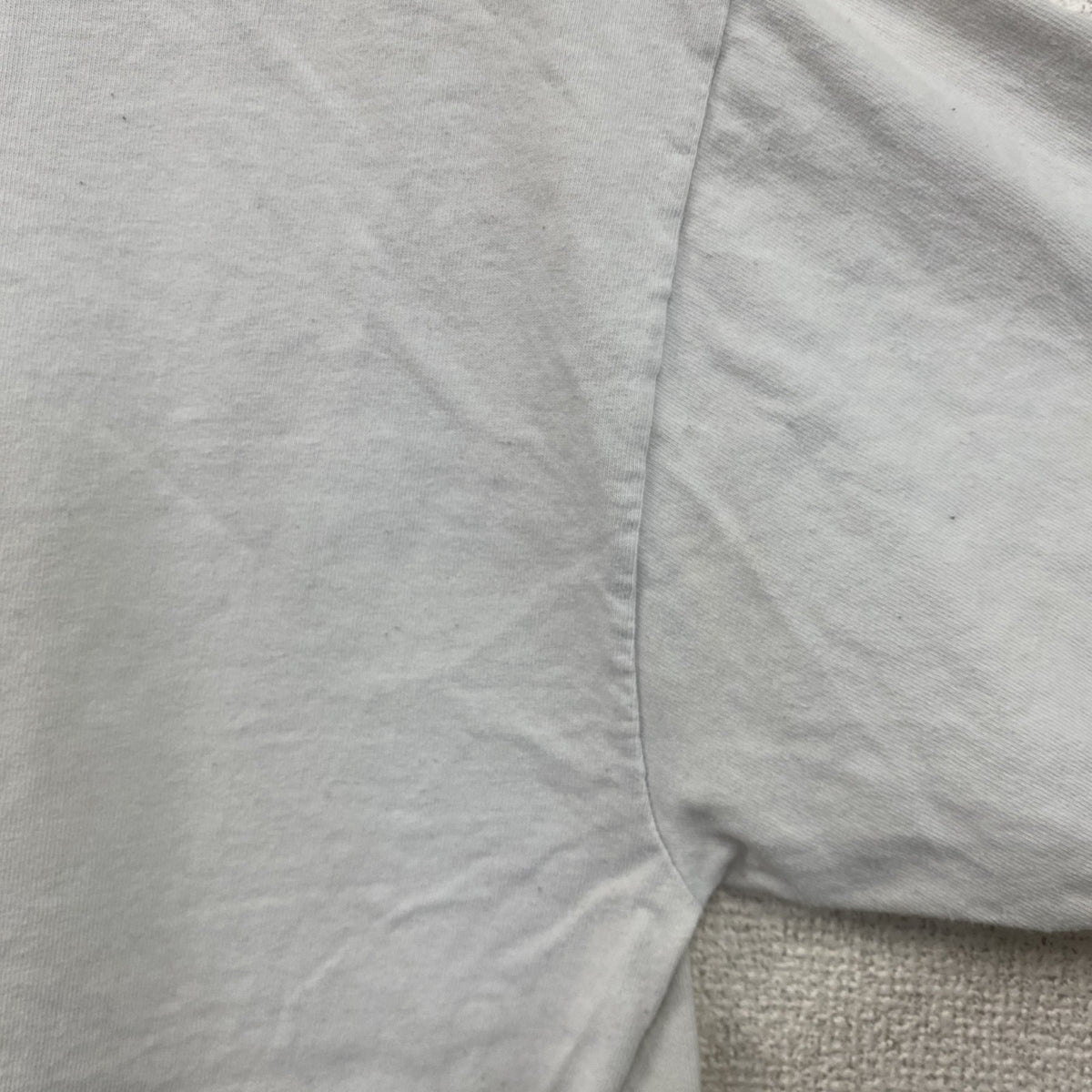 GILDAN　ギルダン　半袖プリントTシャツ　resistance　クルーネック　白　ホワイト　Mサイズ　古着