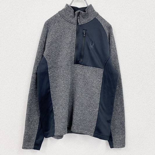 SPYDER　スパイダー　フリースプルオーバージャケット/ボアジャケット　灰色　グレー　Mサイズ