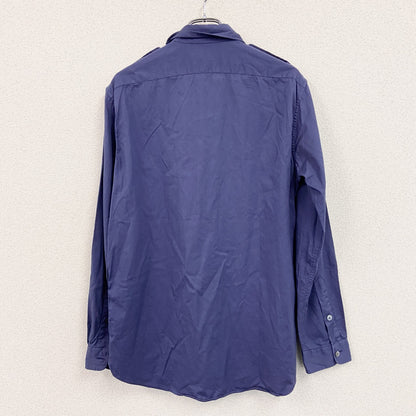 Ralph Lauren　ラルフローレン　長袖ボタンシャツ　フラップ付きポケット　青　ブルー　Mサイズ