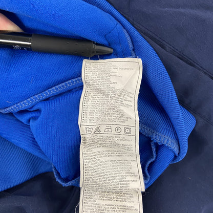 00s　NIKE　ナイキ　トラックジャケット/ジャージ　ヴィンテージ　刺繍ロゴ　スウッシュロゴ　青　ブルー　Mサイズ