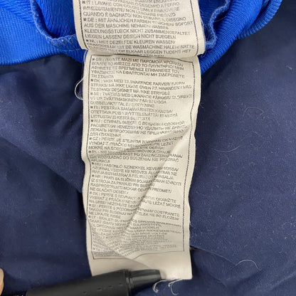 00s　NIKE　ナイキ　トラックジャケット/ジャージ　ヴィンテージ　刺繍ロゴ　スウッシュロゴ　青　ブルー　Mサイズ