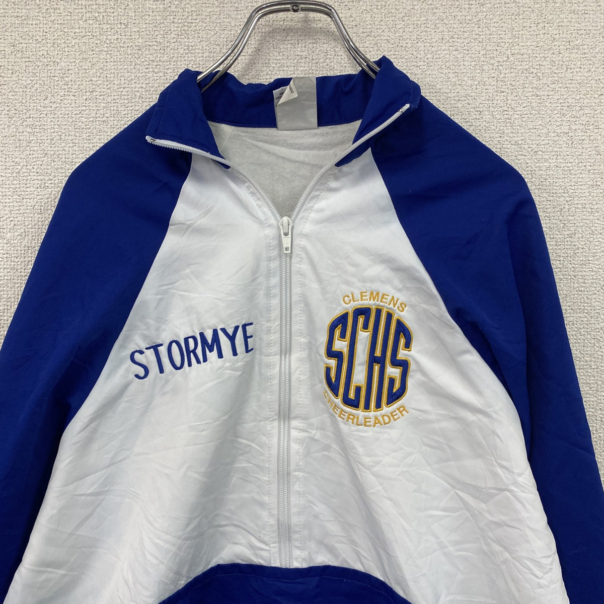 00s～　VARSITY SPIRIT　トラックジャケット/ジャージ　ヴィンテージ　青　ブルー 白　ホワイト　Mサイズ　古着