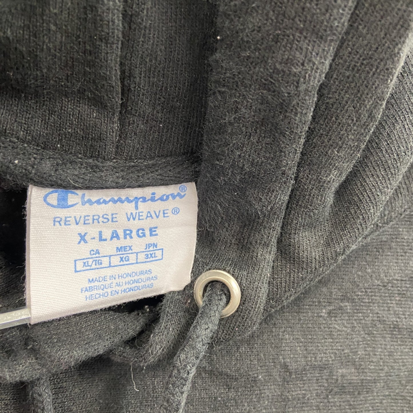 Champion　チャンピオン　リバースウィーブ　スウェットパーカー/フーディー　黒　ブラック　3XLサイズ