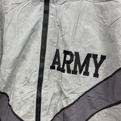 00s　米軍　U.S.ARMY　トレーニングジャケット　ナイロンジャケット　デジカモ　グレー　Mサイズ