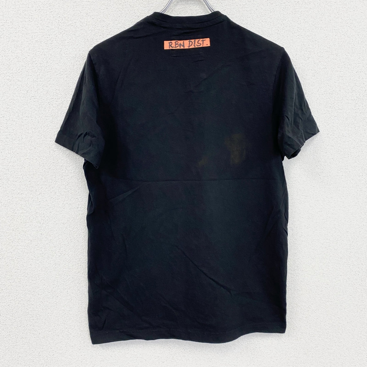 Angelo Litrico　半袖プリントTシャツ　黒　ブラック　古着