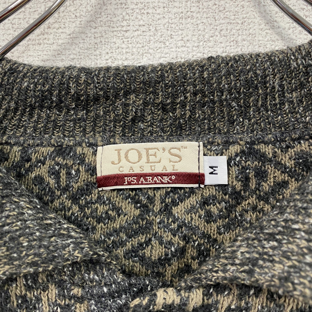 ～00s　JOE'S　ポロニットセーター　千鳥格子柄　ヴィンテージ　マルチカラー　Mサイズ　古着