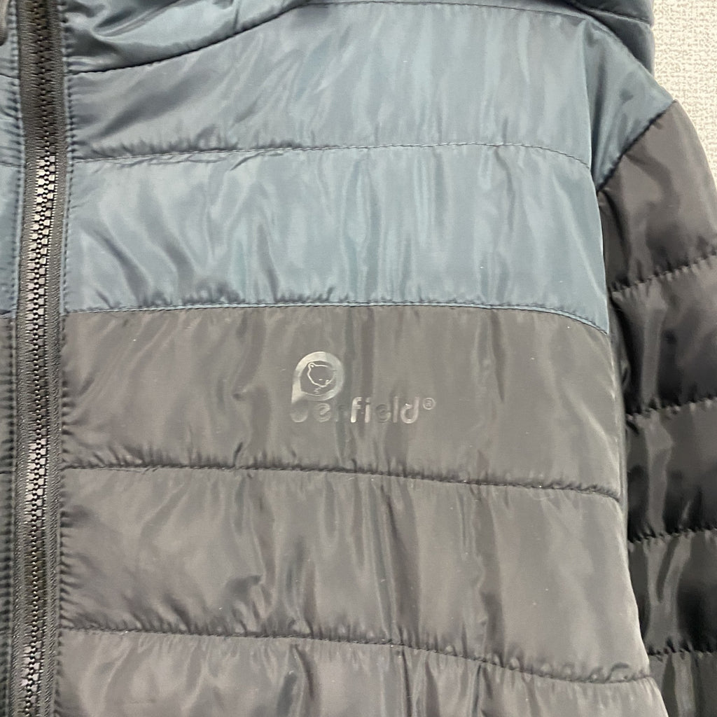 Penfield　ペンフィールド　フルジップ中綿ジャケット　ワンポイント　黒　ブラック　LLサイズ　古着