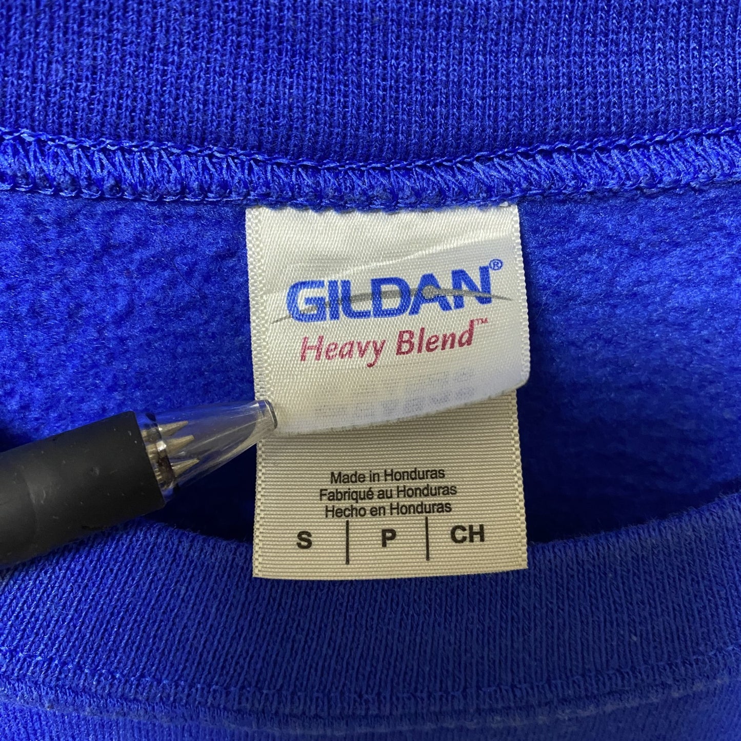 古着 used　GILDAN ギルダン　長袖プリントスウェット　トレーナー　フットボール　カレッジ　クルーネック　秋冬服　Sサイズ