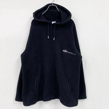 NIKE　ナイキ　フリースパーカー/フーディー　スウッシュ　ポケット付き　黒　ブラック　XLサイズ