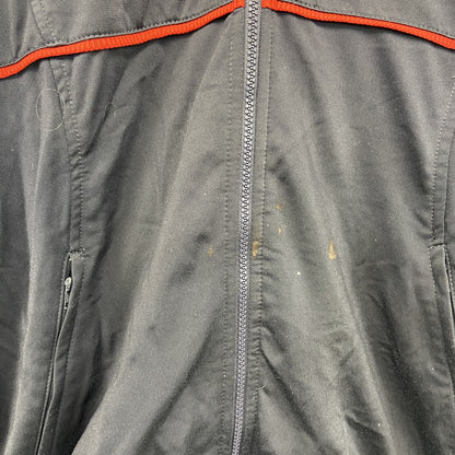 90s　NIKE　ナイキ　トラックジャケット/ジャージ　刺繍ロゴ　スウッシュロゴ　ヴィンテージ　ブラック　Sサイズ